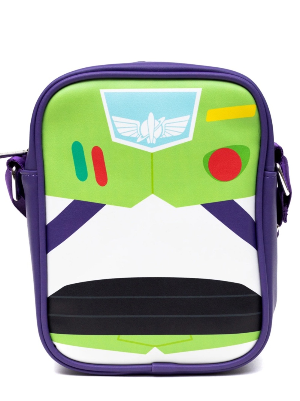 Kids Space-Themed Crossbody Bag in Green & Purple